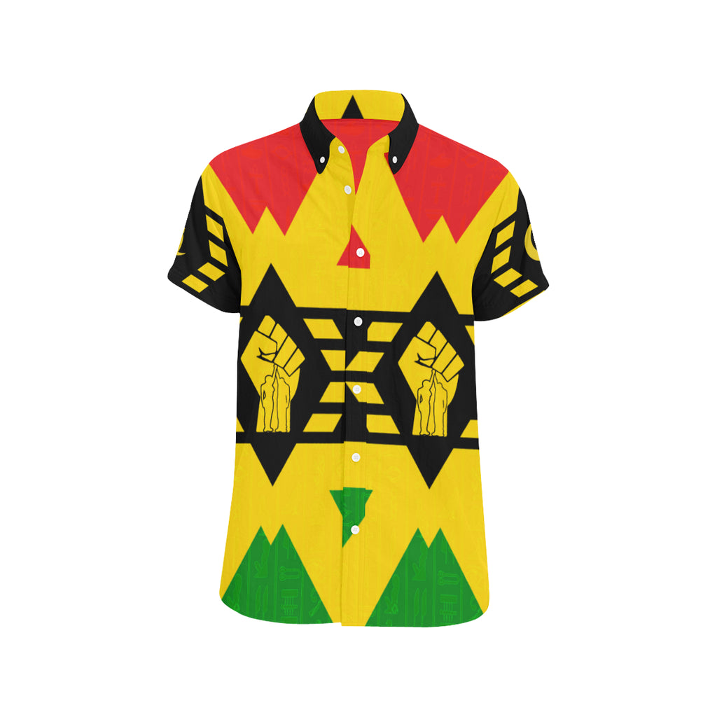 FIST UP RBG Men's All Over Print Short Sleeve Shirt