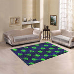 GOLDIE BLUE SKUNK TRIANGLE Area Rug 5'3''x4'