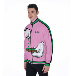 BURN THE OPPS PINK Stand Collar Jacket