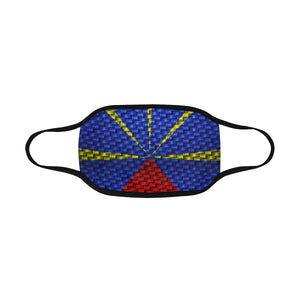 LA REUNION FLAG Mouth Mask in One Piece (2 Filters Included)
