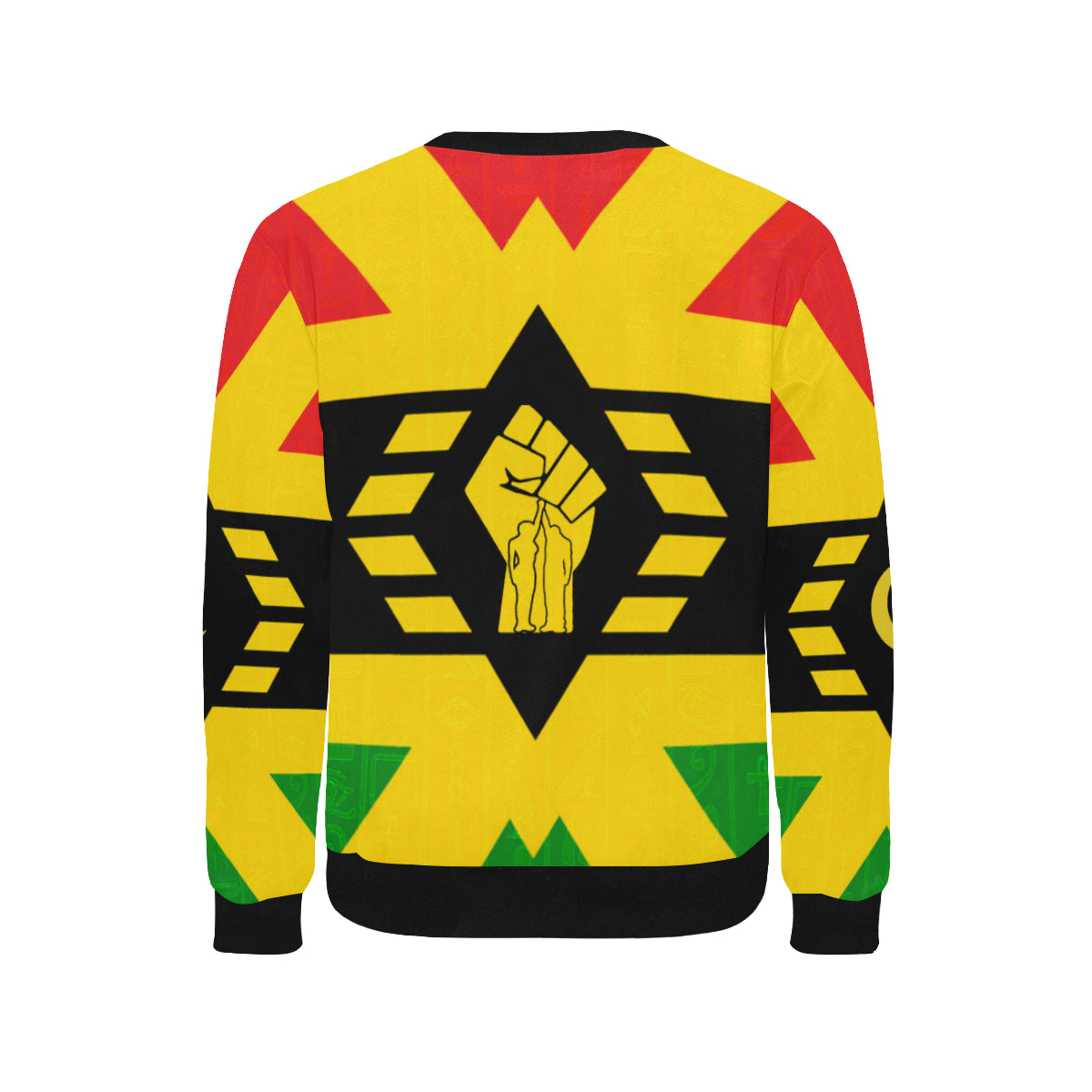 FIST UP RBG Men's Rib Cuff Crew Neck Sweatshirt