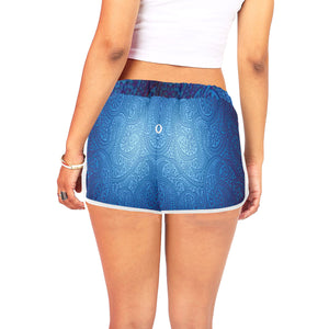 BANDANA LUXURY Cs'UP Women's All Over Print Relaxed Shorts