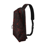 HIEROGLYH RED Chest Bag (Model 1678)