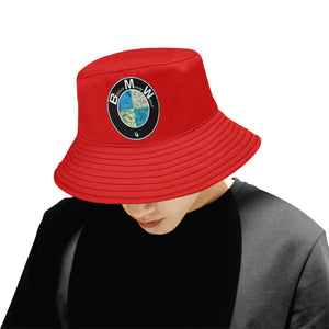 B.Money.W RED All Over Print Bucket Hat for Men