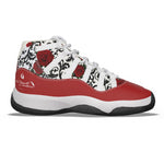 RED ROSES Men's High Top Basketball Shoes