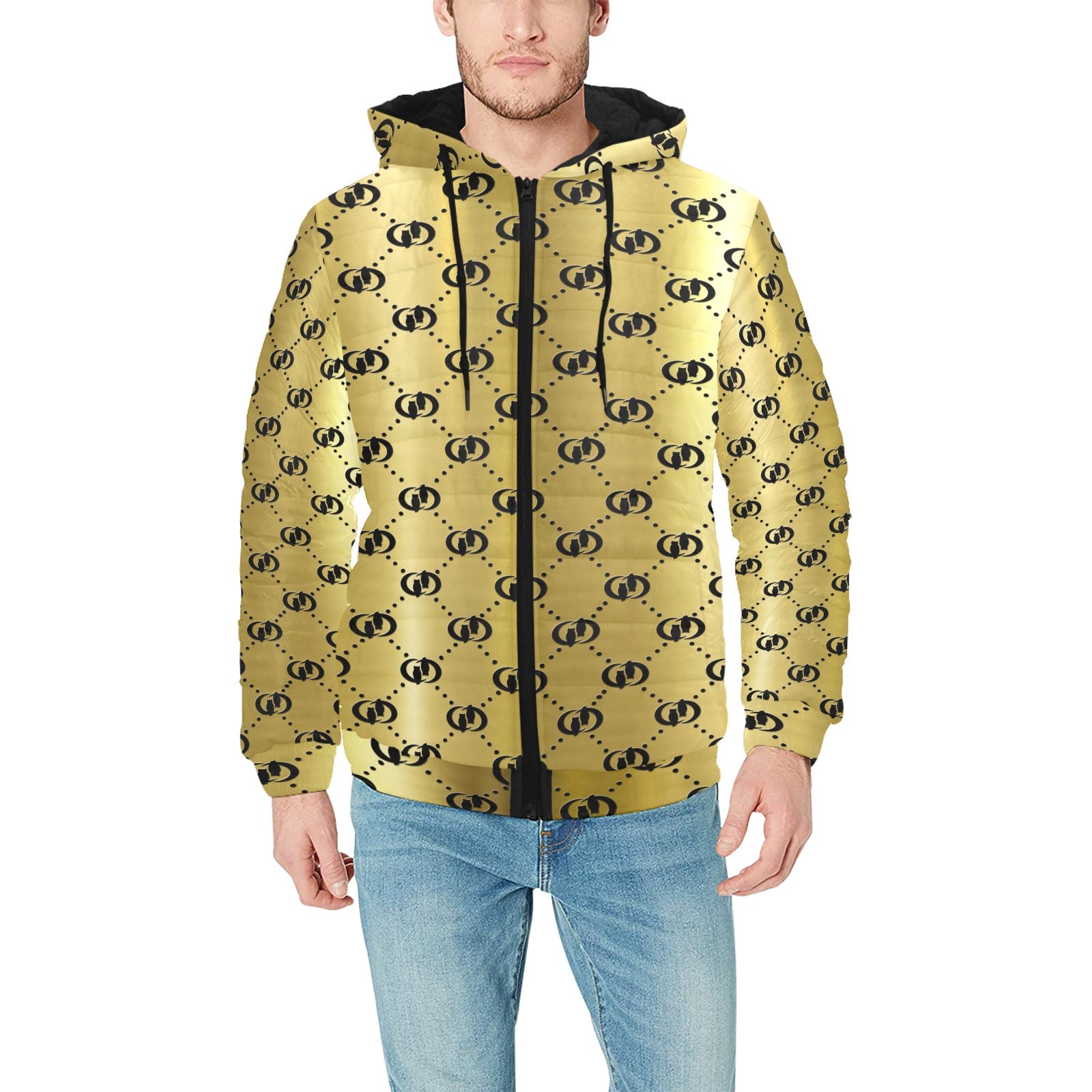 EXCELLENCE Men's Padded Hooded Jacket