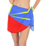 LA REUNION FLAG Beach Sarong Wrap