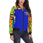 KENTE BUTAN Bomber Jacket for Women