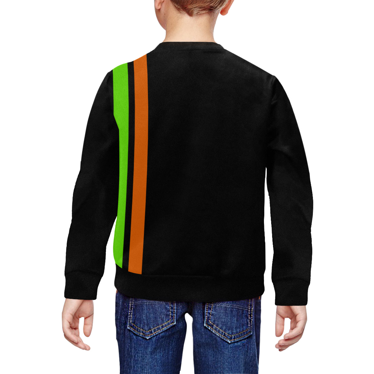 FRESH UP ORANGE All Over Print Crewneck Sweatshirt for Kids (Model H29)