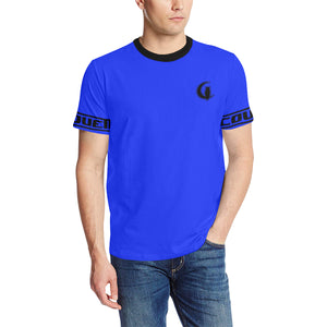 BLACC BORDER BLUE Men's All Over Print T-Shirt