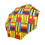 KENTE BLUE Auto-Foldable Umbrella