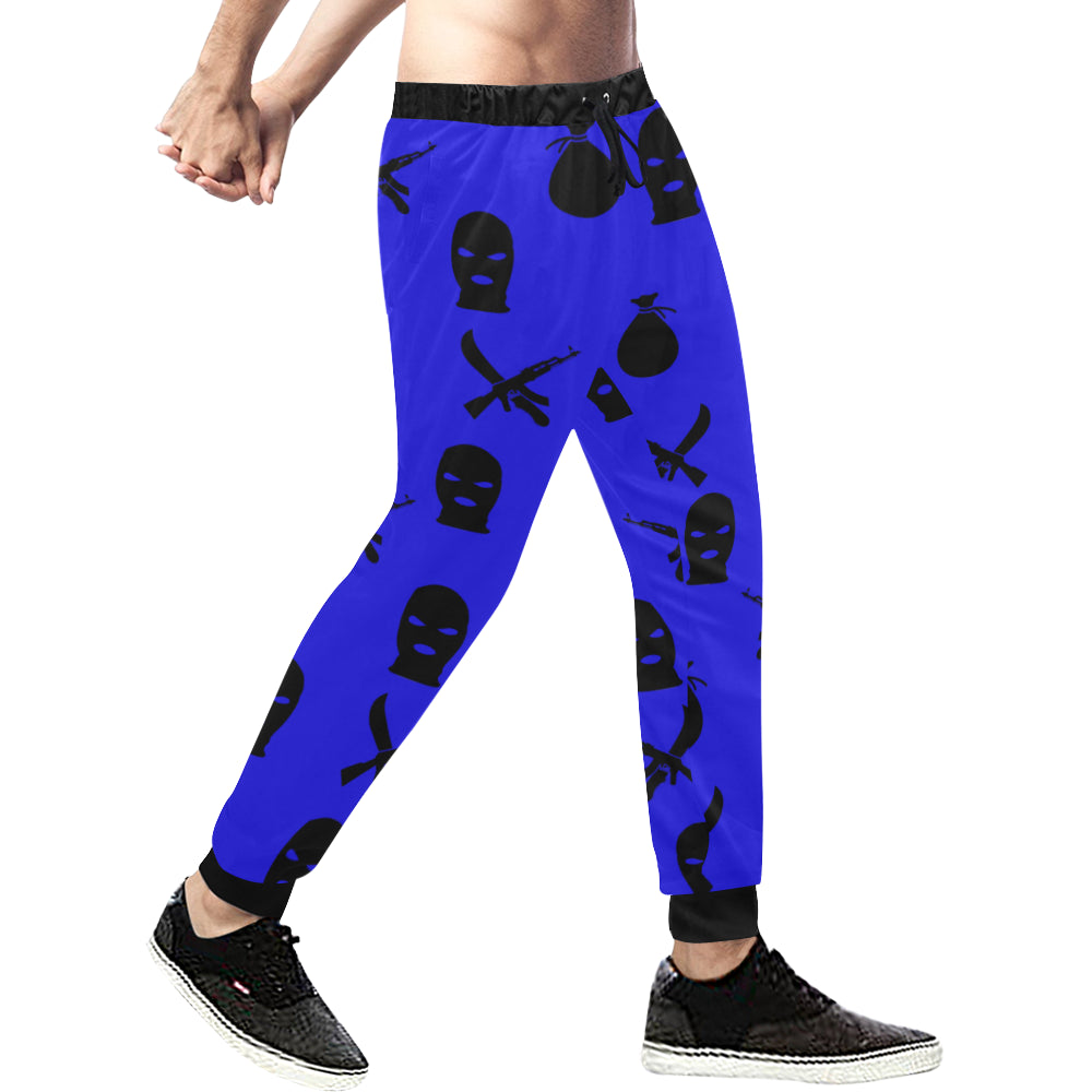 DRILLIN BLUE Men's All Over Print Sweatpants (Model L11)