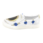 BLUE ROSES KING Men's Unusual Slip-on Canvas Shoes