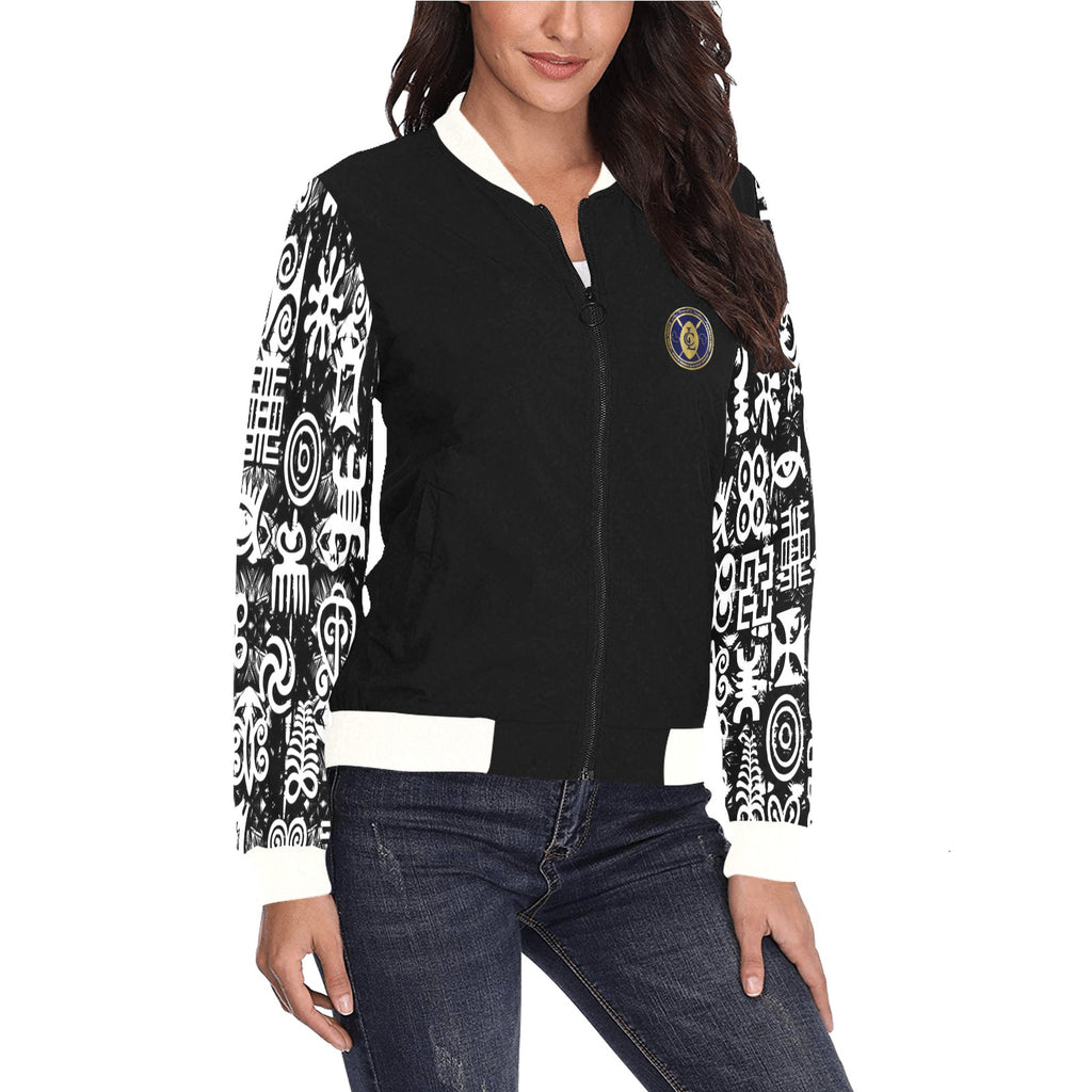 ADINKRA MX Bomber Jacket for Women