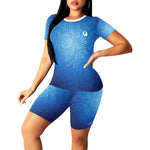 BANDANA LUXURY Cs'UP Women's Short Yoga Set