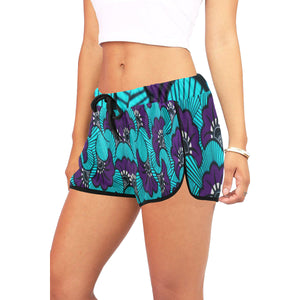 AFRIKA FLOWER Women's All Over Print Relaxed Shorts