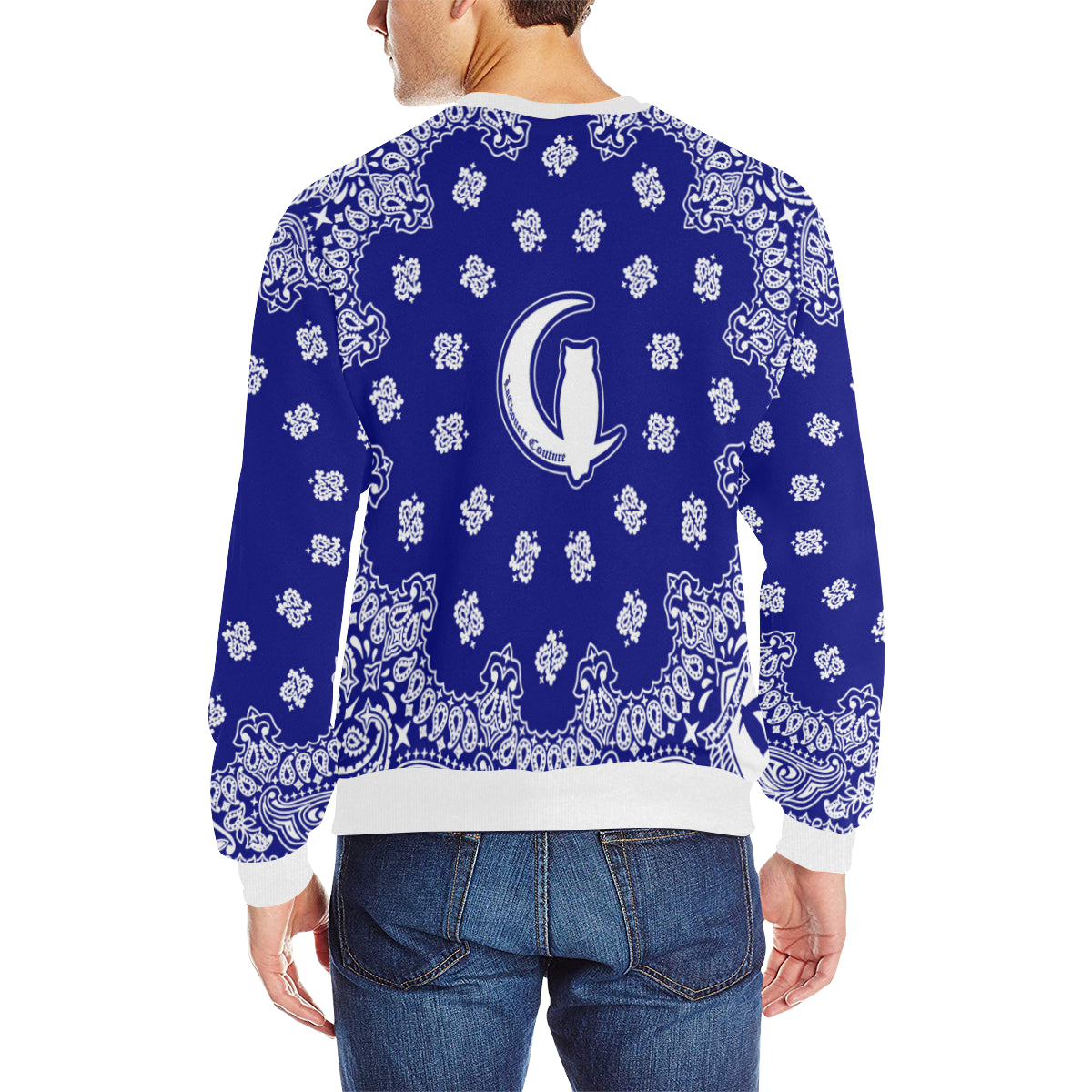 BANDANA Cs'UP Men's Rib Cuff Crew Neck Sweatshirt