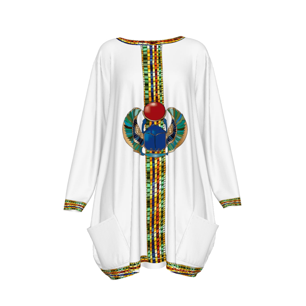 MEDJAY WHT Women's Loose Crew Neck shirt
