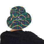 PLAID IN GOLD All Over Print Bucket Hat