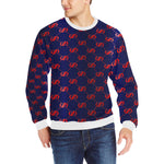 EXCELLENCE BLURED Men's Rib Cuff Crew Neck Sweatshirt