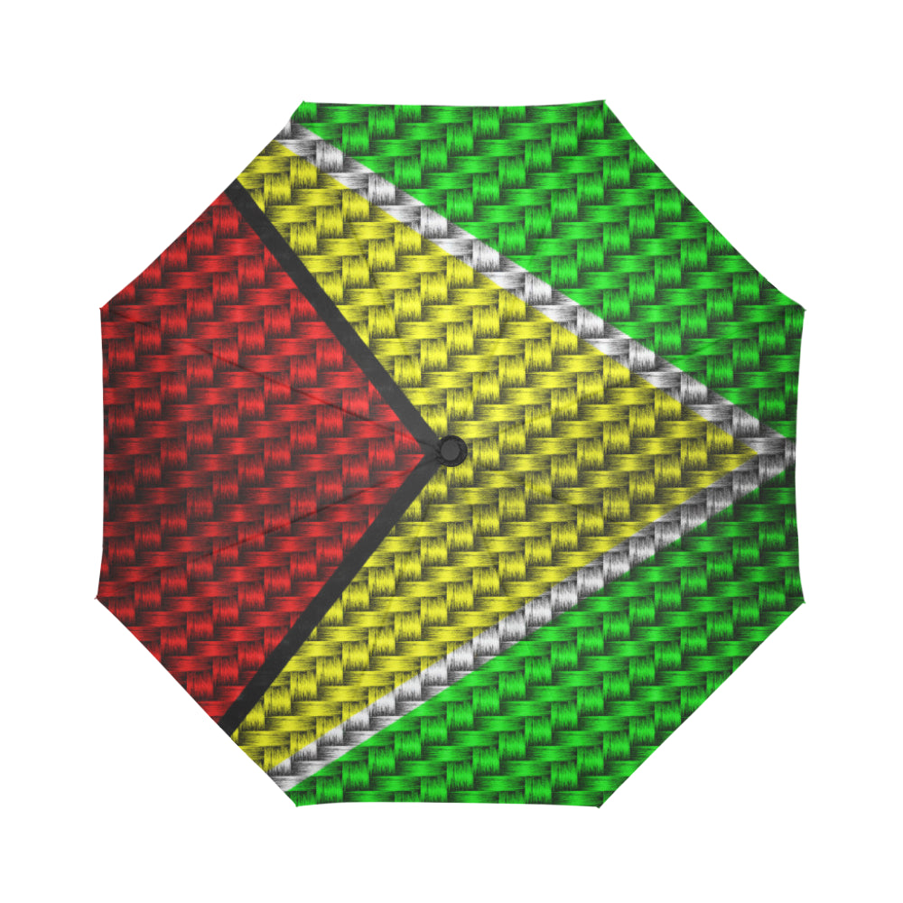 GUYANA FLAG Auto-Foldable Umbrella (Model U04)