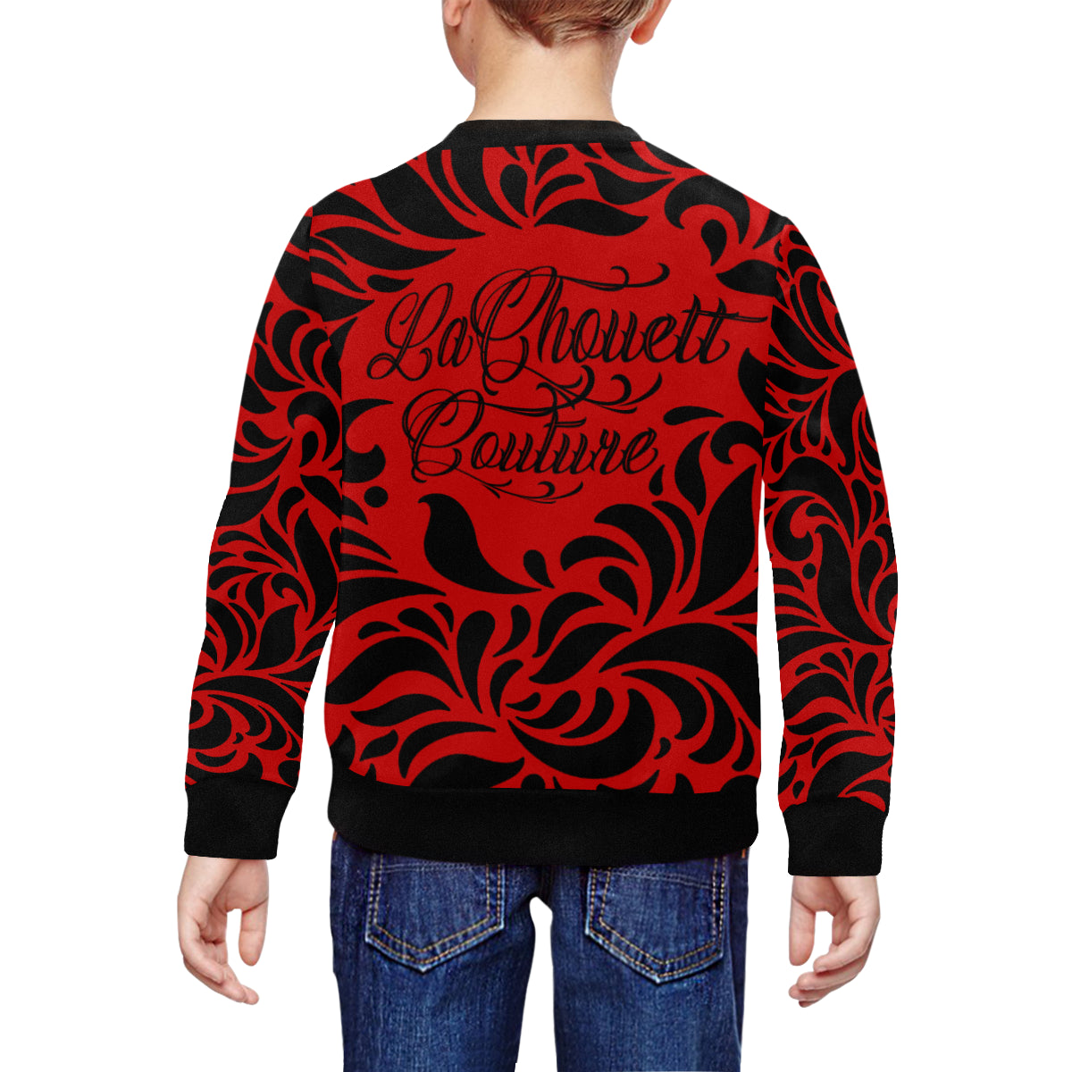 GORGIOUS LEAF RED All Over Print Crewneck Sweatshirt for Kids (Model H29)