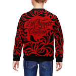 GORGIOUS LEAF RED All Over Print Crewneck Sweatshirt for Kids (Model H29)