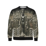 HORUS THE SON OSORKAN Men's Rib Cuff Crew Neck Sweatshirt