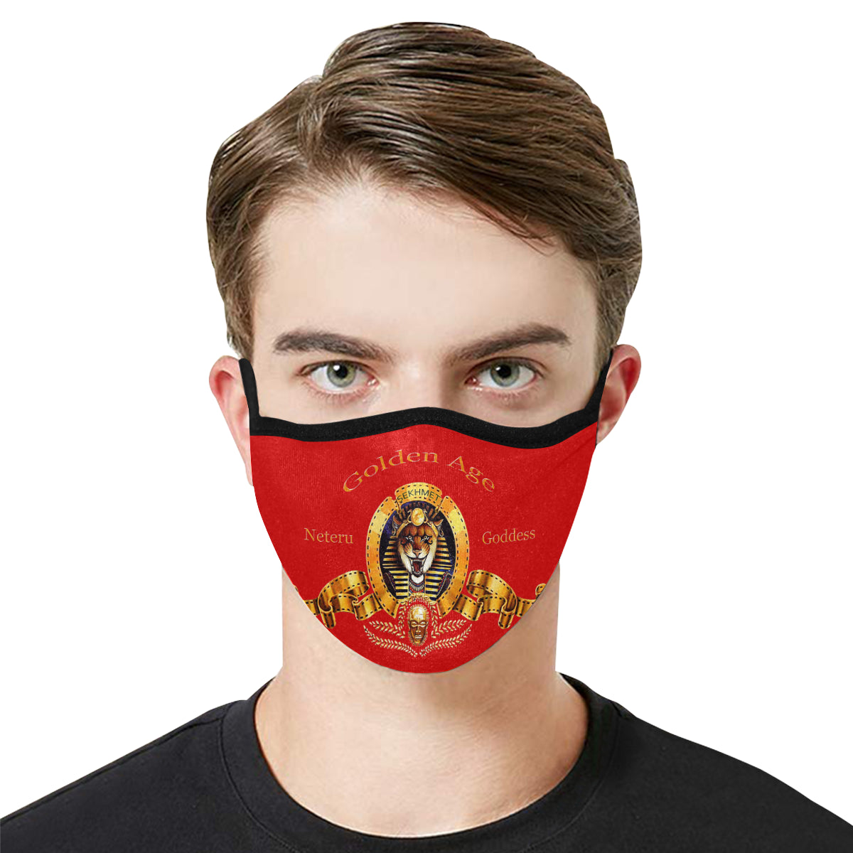 SEKHMET GODDESS RED Mouth Mask in One Piece (2 Filters Included)