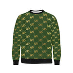 EXCELLENCE KAKIGLD Men's Rib Cuff Crew Neck Sweatshirt