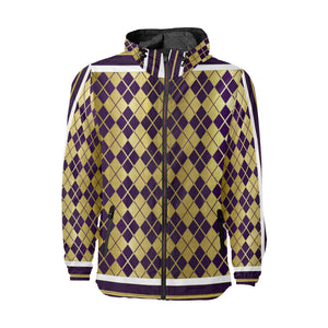 ARLEQUIN GRAPE Unisex All Over Print Windbreaker