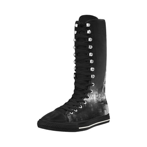 PARIS BY NIGHT Canvas Long Boots For Women Model 7013H