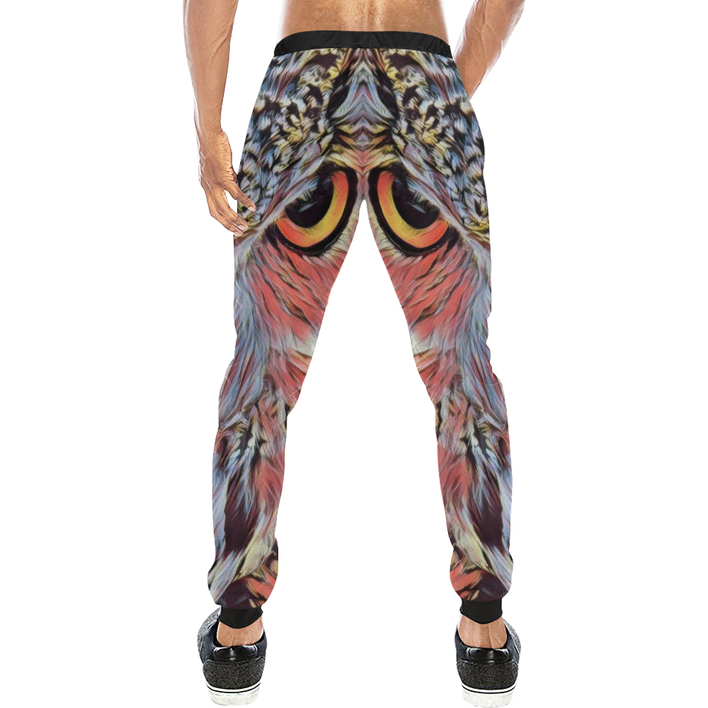 WISE OWL Men's All Over Print Sweatpants (Model L11)