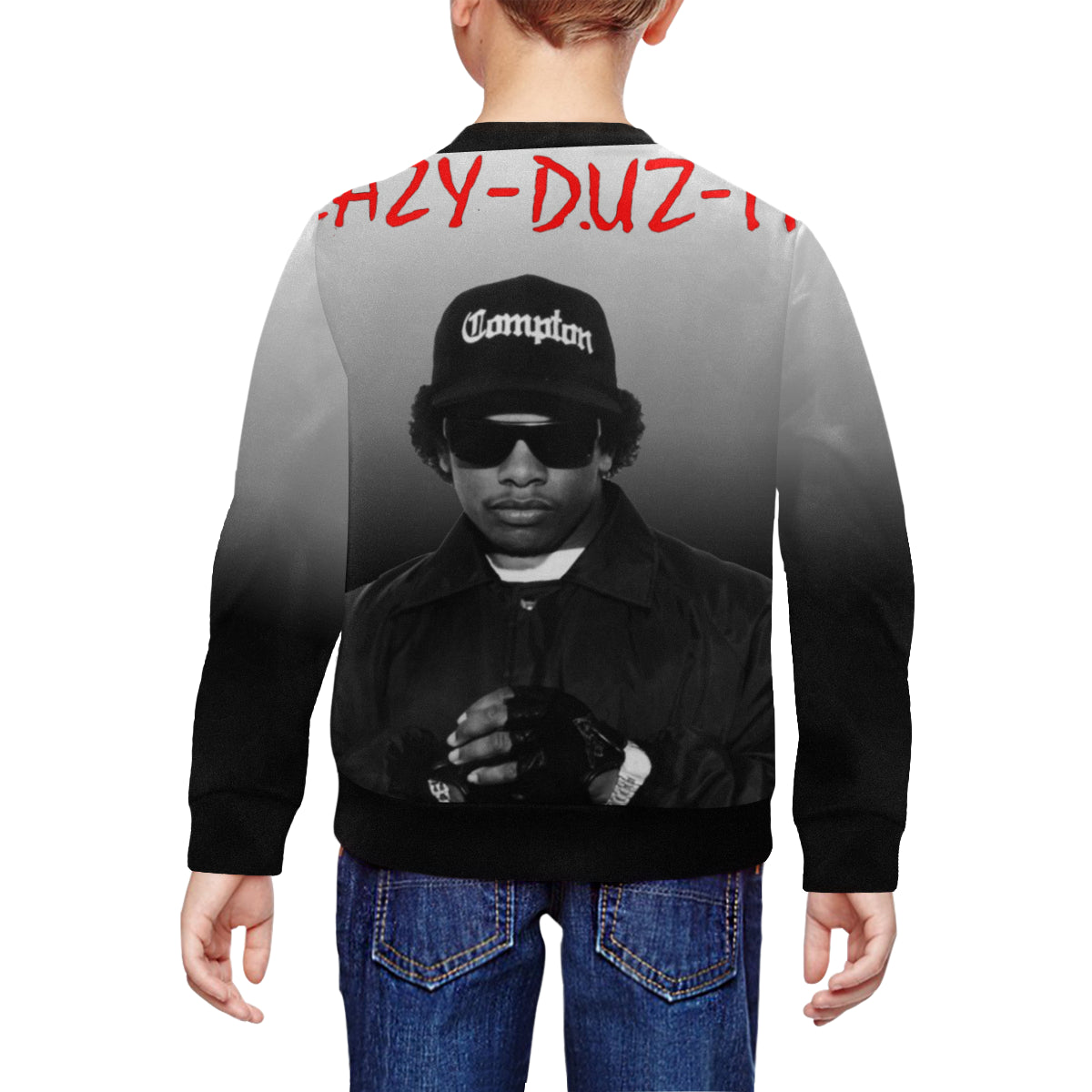 EAZY DUZ IT All Over Print Crewneck Sweatshirt for Kids