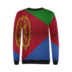 ERITREA FLAG Women's Rib Cuff Crew Neck Sweatshirt (Model H34)