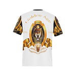 SEKHMET GODDESS Men's All Over Print T-Shirt (Solid Color Neck) (Model T63)