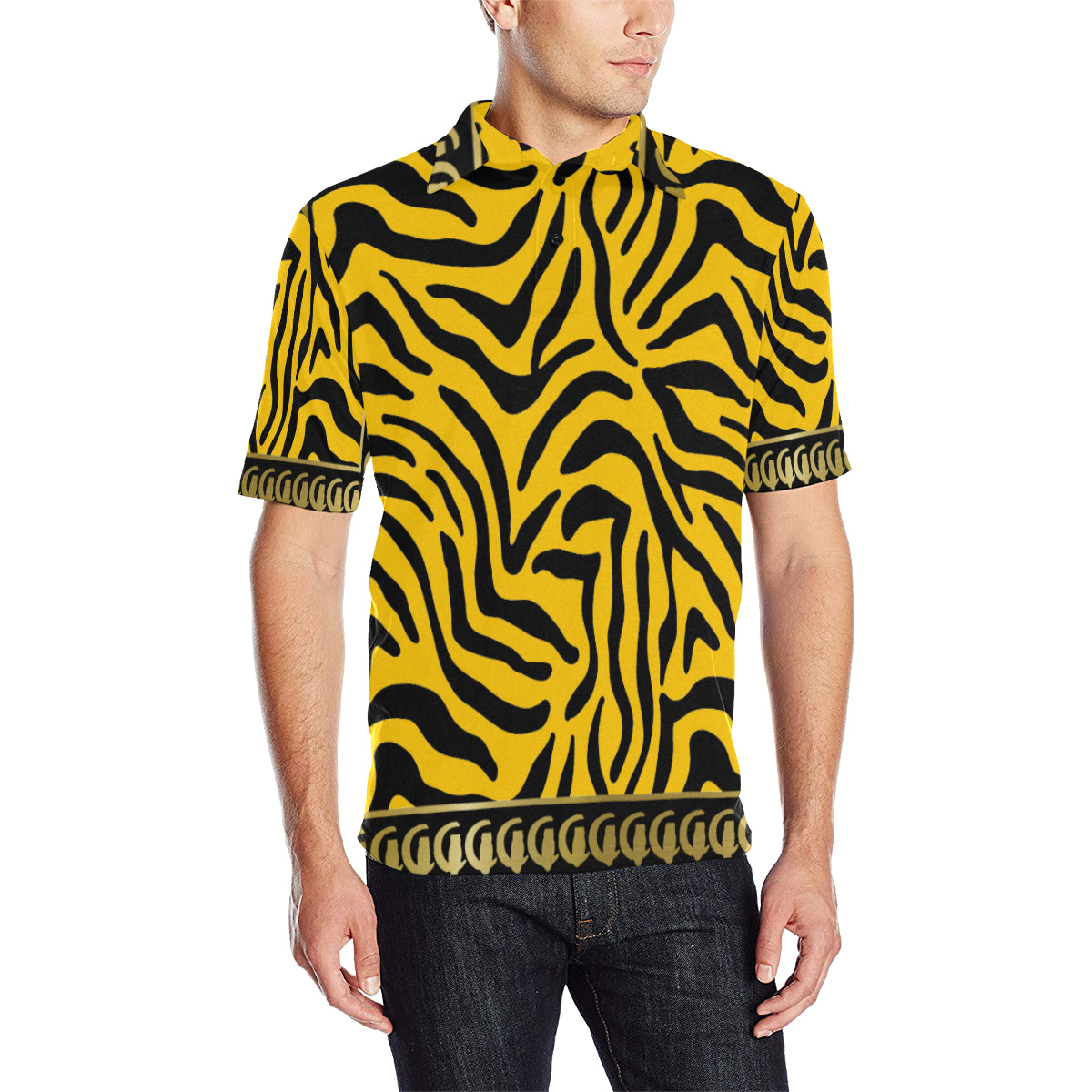 PRIVILEGE Men's All Over Print Polo Shirt