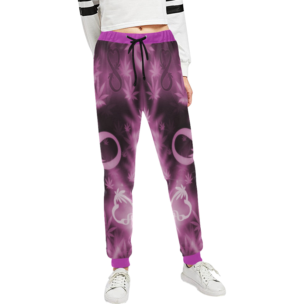 INFINITY PURPLE COSMOS Women's All Over Print Sweatpants (Model L11)