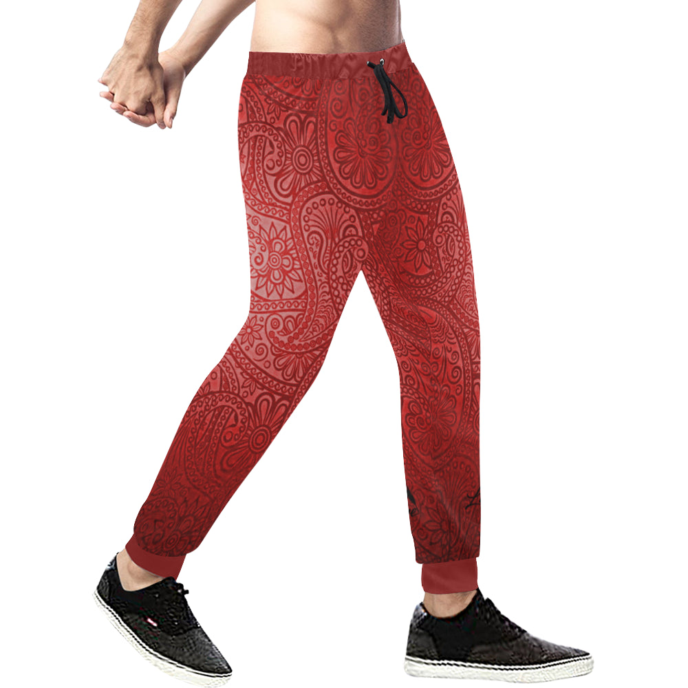 LUXURY GANG Bs'UP Men's All Over Print Sweatpants (Model L11)