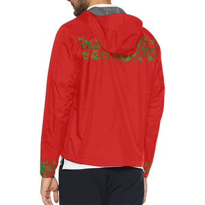 SUPER LCC RED WEED Unisex All Over Print Windbreaker