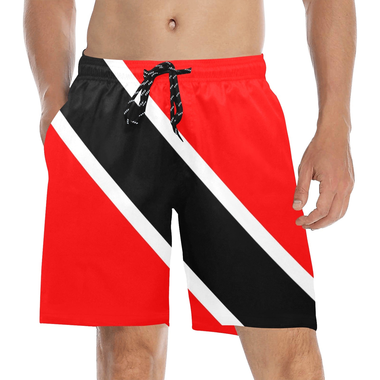 DIASPORA ENG/DUTCH Men's Mid-Length Beach Shorts