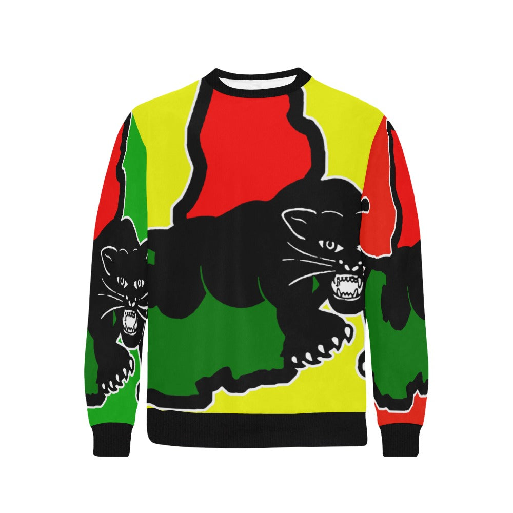 KMT PANTHER Men's Rib Cuff Crew Neck Sweatshirt