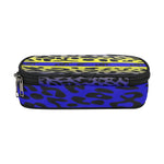 JAGUAR SKIN BLUE Pencil Pouch/Large
