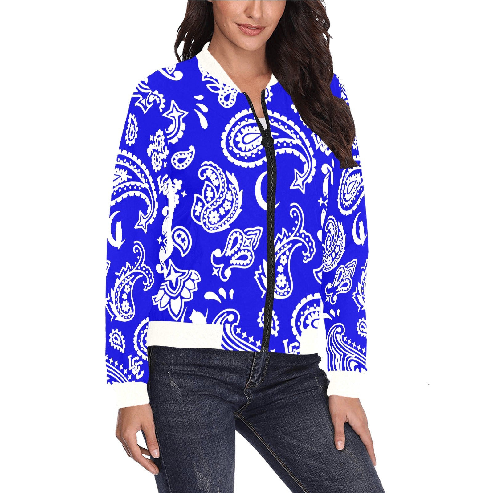 BANDANA PAISLEY  Bomber Jacket for Women