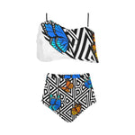 BUTTERFLY High Waisted Ruffle Bikini Set