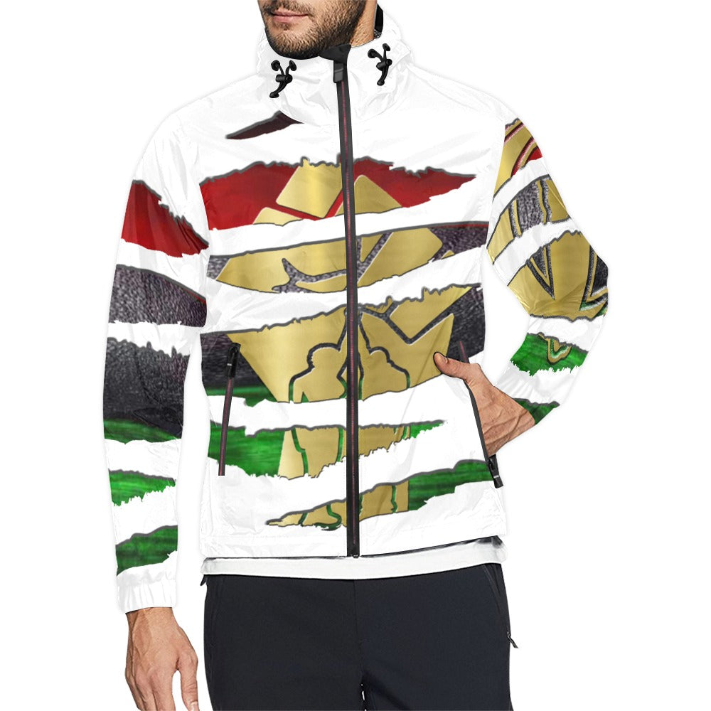 RBG ANKH RIPPED Unisex Windbreaker