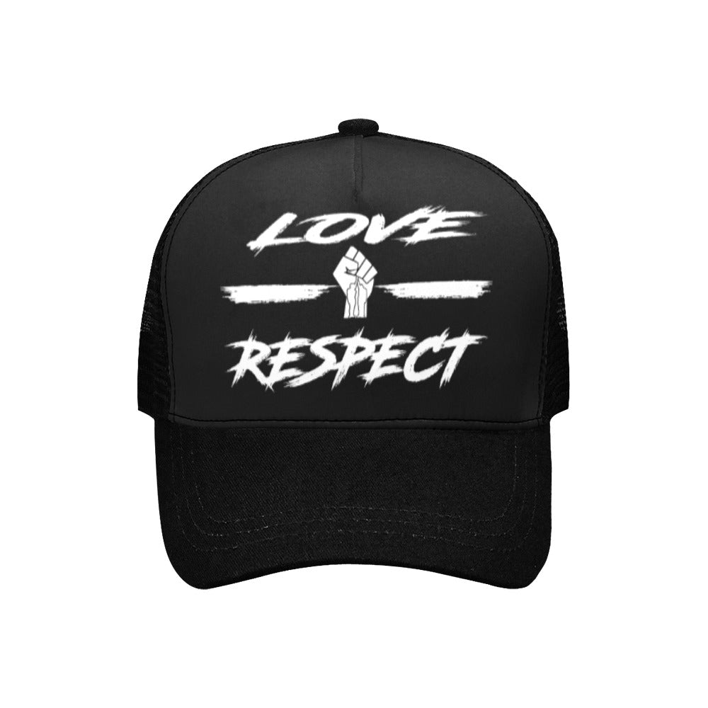 LOVE ND RESPECT Trucker Cap E (Front Panel Customization)