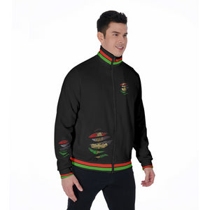 RBG ANKH B RIPPED Stand Collar Jacket