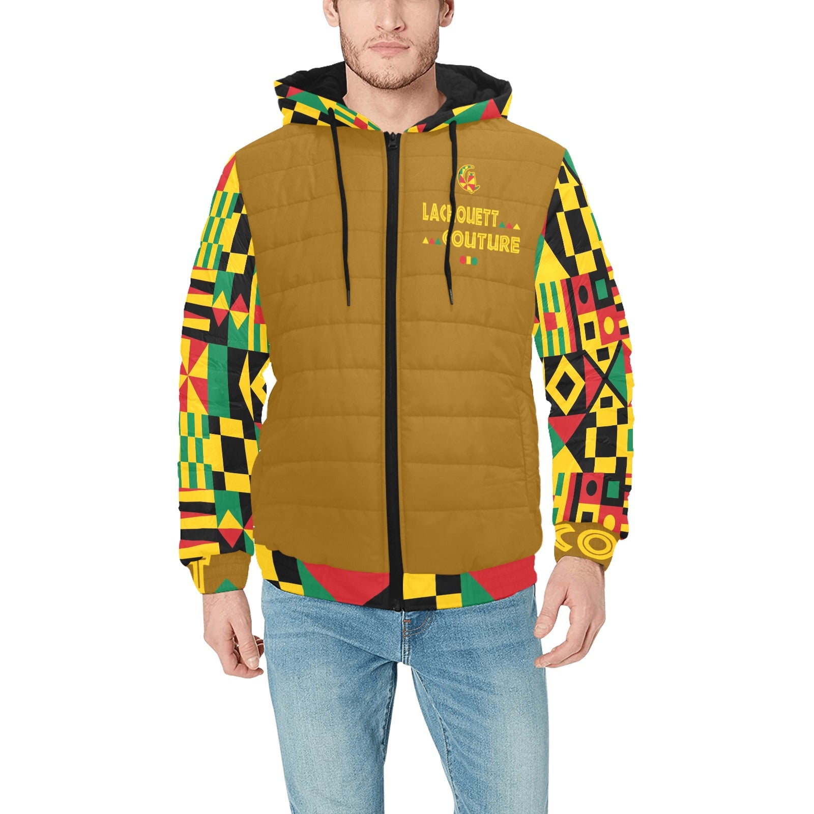 KENTE BUTAN Men's Padded Hooded Jacket