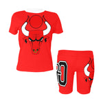 HATHOR BULL RED Women's Short Yoga Set